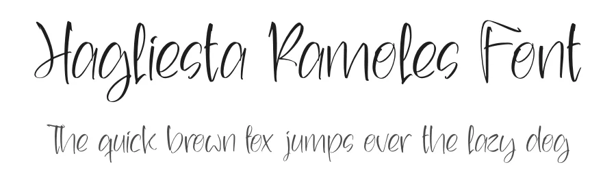 Hagliesta Ramoles Font by letterfabric — Script Handwritten Font