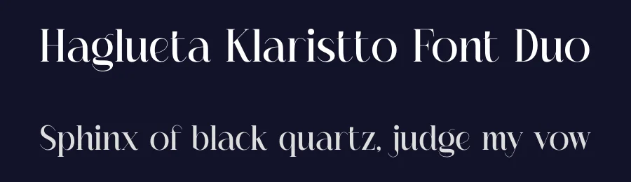 Haglueta Klaristto Font Duo by Storytype — Serif Font — thumbnail 2