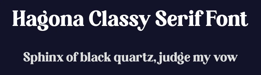 Hagona Classy Serif Font by Storytype — Serif Font — thumbnail 2