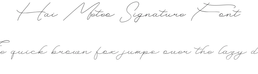 Hai Meteo Signature Font by nihstudio — Script Handwritten Font