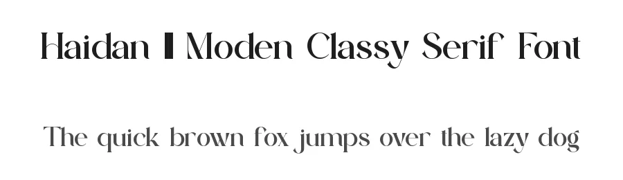 Haidan || Moden Classy Serif Font by ErmediaStudio — Display Font