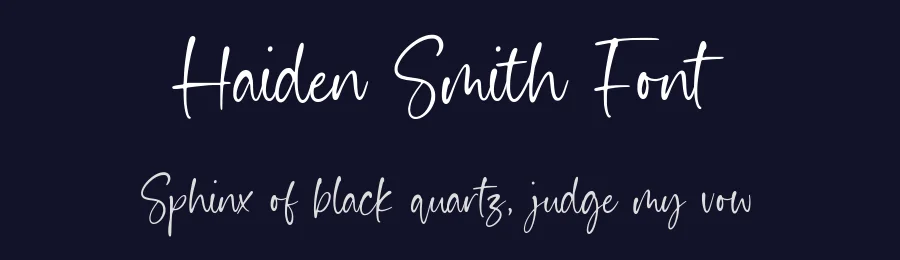 Haiden Smith Font by Timur type — Script Handwritten Font — thumbnail 2