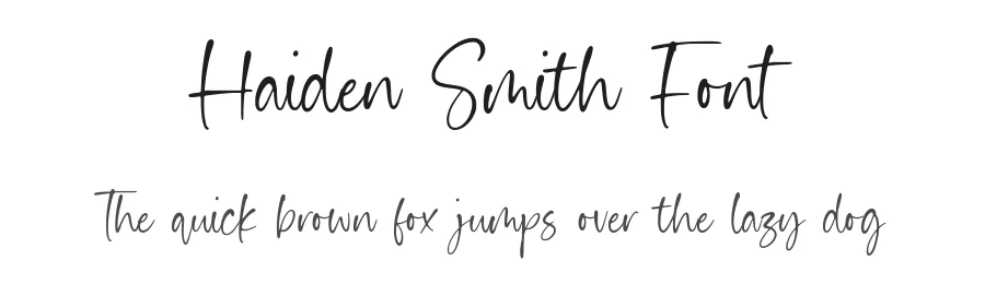 Haiden Smith Font by Timur type — Script Handwritten Font