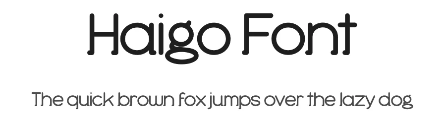 Haigo Font by twinletter β Sans Serif Font