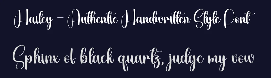 Hailey – Authentic Handwritten Style Font by creativeletter — Script Handwritten Font — thumbnail 2
