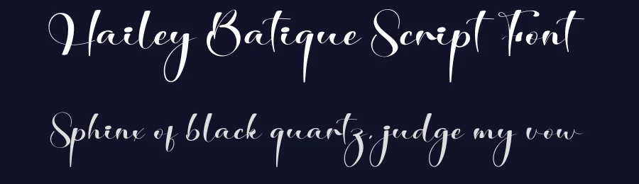 Hailey Batique Script Font by creativeletter — Script Handwritten Font — thumbnail 2