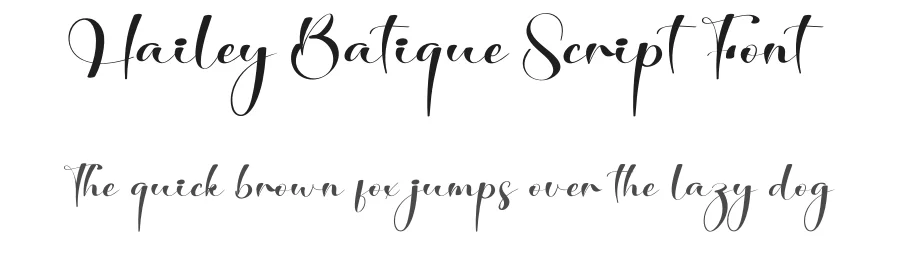 Hailey Batique Script Font by creativeletter — Script Handwritten Font