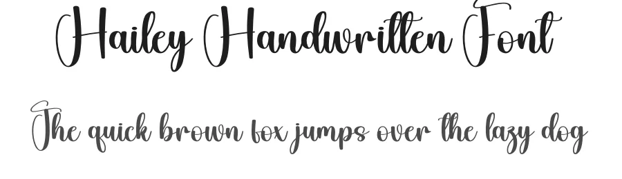 Hailey Handwritten Font by andikastudio — Script Handwritten Font