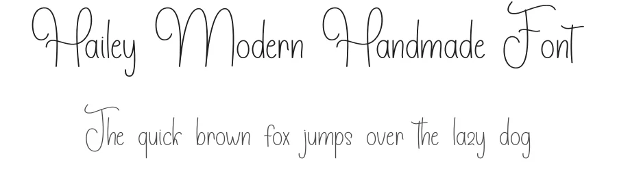 Hailey Modern Handmade Font by inermediaSTUDIO — Script Handwritten Font