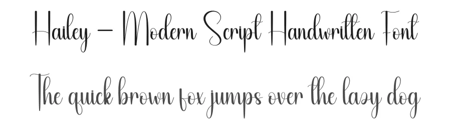 Hailey – Modern Script Handwritten Font by andikastudio — Script Handwritten Font