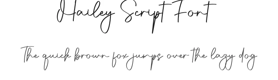 Hailey Script Font by creativeletter — Script Handwritten Font