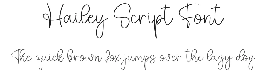 Hailey Script Font by creativeletter — Script Handwritten Font