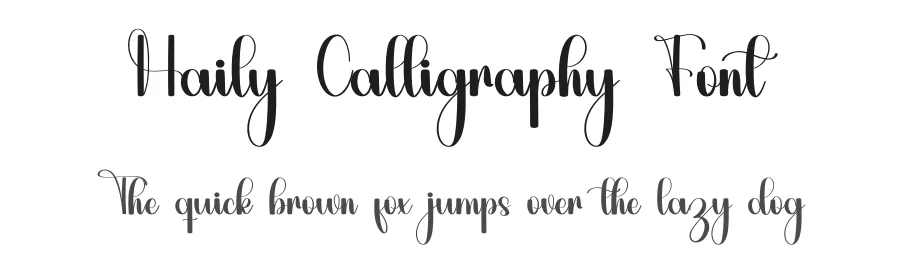 Haily Calligraphy Font by inermediaSTUDIO — Script Handwritten Font