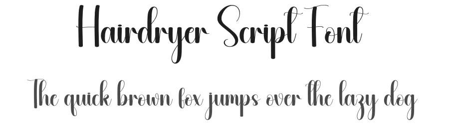 Hairdryer Script Font by andikastudio — Script Handwritten Font