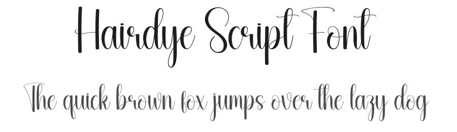 Hairdye Script Font by andikastudio — Script Handwritten Font