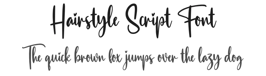 Hairstyle Script Font by creativeletter — Script Handwritten Font