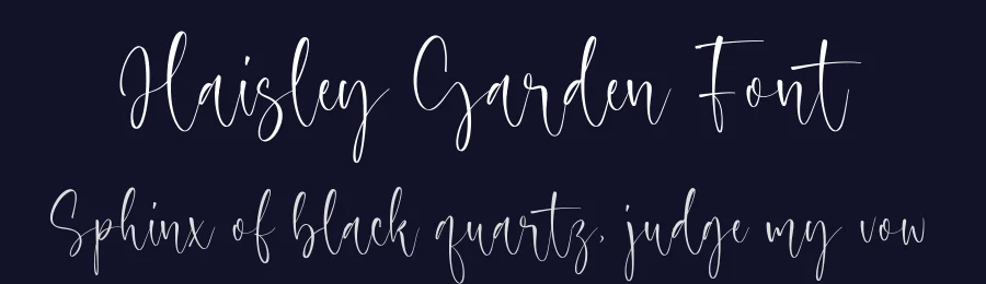 Haisley Garden Font by Timur type — Script Handwritten Font — thumbnail 2