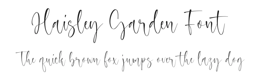 Haisley Garden Font by Timur type — Script Handwritten Font