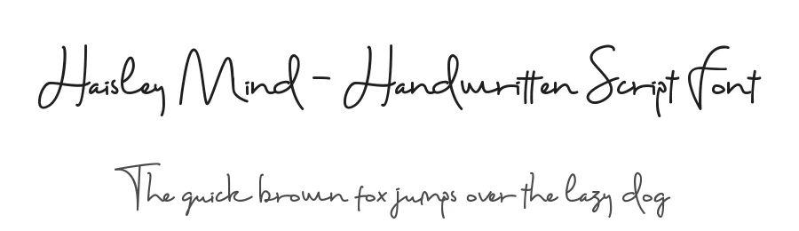 Haisley Mind – Handwritten Script Font by wellscriptstudio — Script Handwritten Font