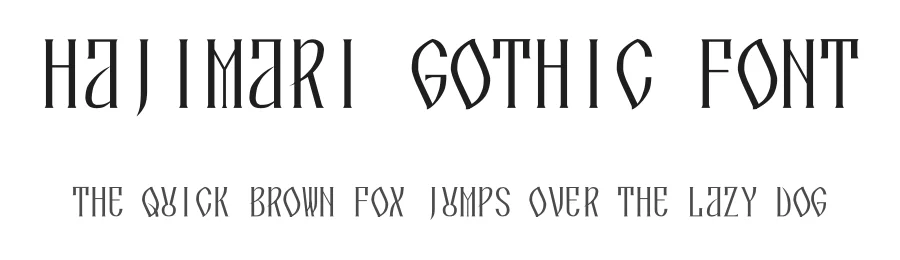Hajimari Gothic Font by daredemotypo — Display Font