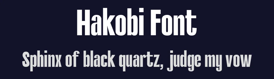 Hakobi Font by Ramanda Galang Bryantama — Sans Serif Font — thumbnail 2