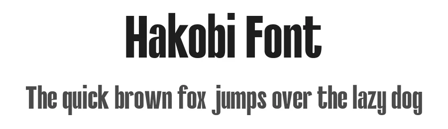 Hakobi Font by Ramanda Galang Bryantama — Sans Serif Font