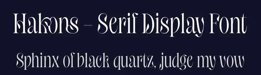 Hakons – Serif Display Font by timelesstype.co — Display Font — thumbnail 2