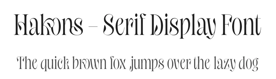 Hakons – Serif Display Font by timelesstype.co — Display Font
