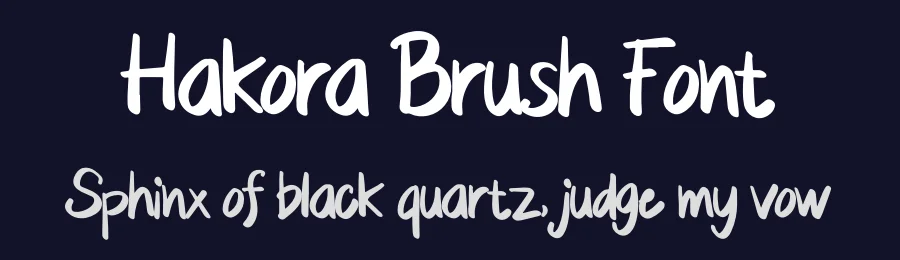 Hakora Brush Font by Dhabee — Script Handwritten Font — thumbnail 2