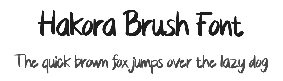 Hakora Brush Font by Dhabee — Script Handwritten Font