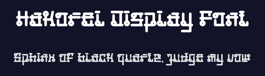Hakorel Display Font by Dhabee — Decorative Font — thumbnail 2