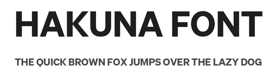 Hakuna Font by WOLVE-Fonts — Sans Serif Font