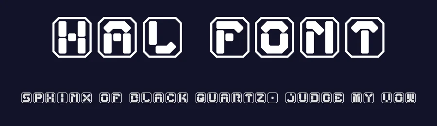 Hal Font by ludvigstigell — Display Font — thumbnail 2