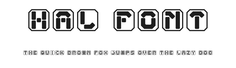 Hal Font by ludvigstigell — Display Font