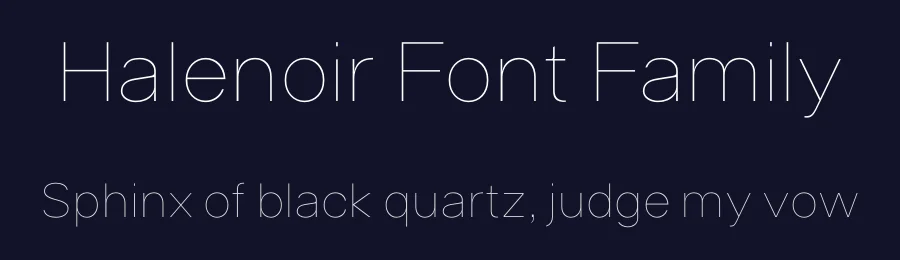 Halenoir Font Family by Changki Han — Sans Serif Font — thumbnail 2