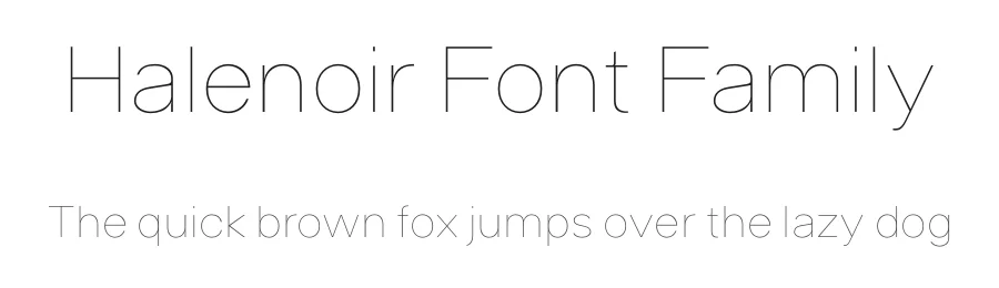 Halenoir Font Family by Changki Han — Sans Serif Font