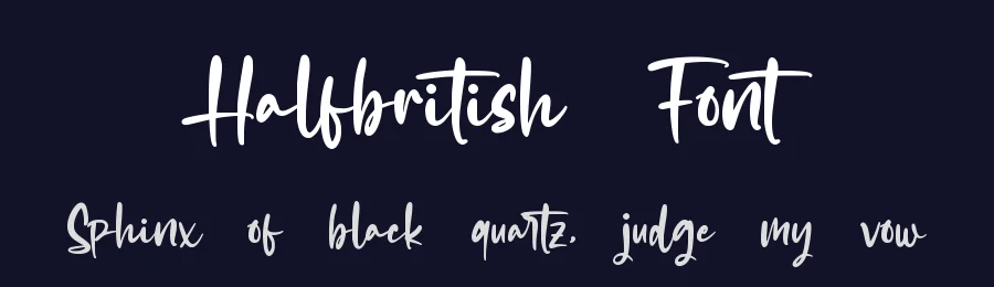 Halfbritish Font by qwrtype — Script Handwritten Font — thumbnail 2