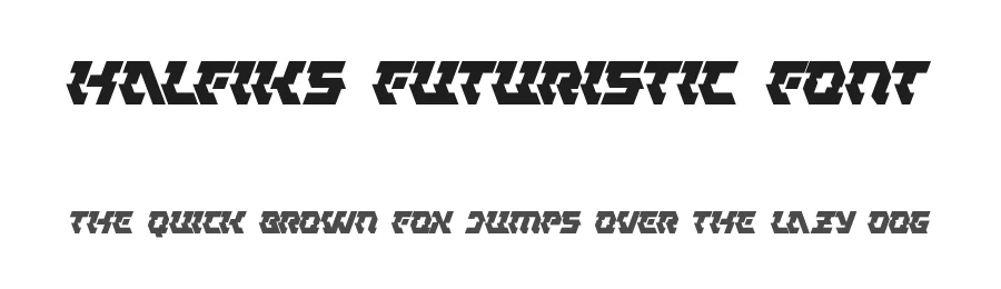 Halfiks Futuristic Font by HolisFonts Typestudio — Display Font
