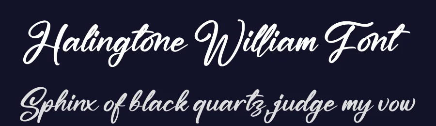 Halingtone William Font by perspectype — Script Handwritten Font — thumbnail 2