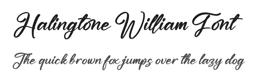 Halingtone William Font by perspectype — Script Handwritten Font
