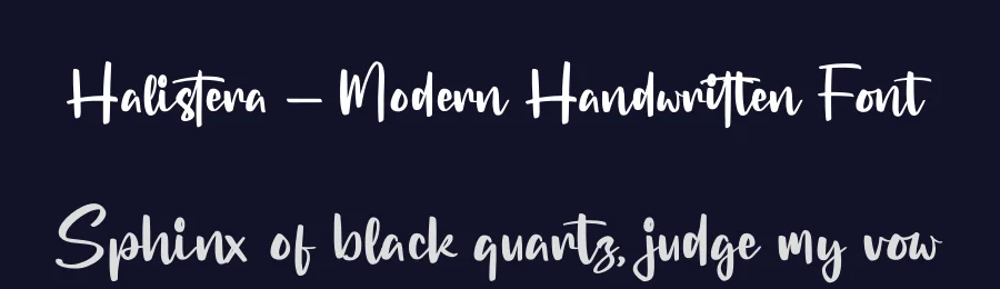 Halistera – Modern Handwritten Font by glorytype — Script Handwritten Font — thumbnail 2