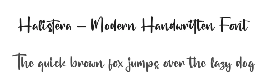 Halistera – Modern Handwritten Font by glorytype — Script Handwritten Font