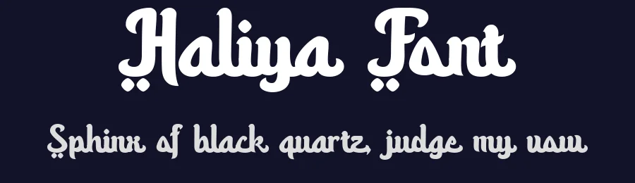Haliya Font by afkaristudio — Display Font — thumbnail 2