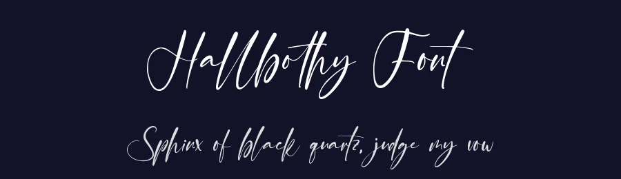 Hallbothy Font by qwrtype — Script Handwritten Font — thumbnail 2