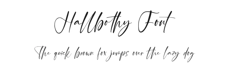 Hallbothy Font by qwrtype — Script Handwritten Font