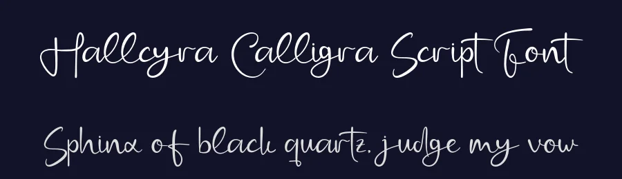Hallcyra Calligra Script Font by Creatifontstudios — Script Handwritten Font — thumbnail 2