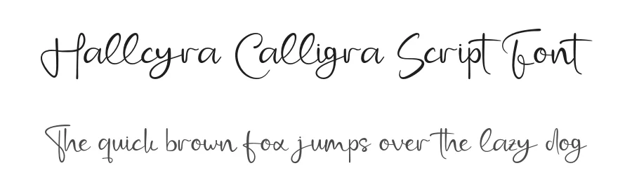 Hallcyra Calligra Script Font by Creatifontstudios — Script Handwritten Font