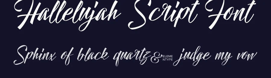 Hallelujah Script Font by Elementype — Script Handwritten Font — thumbnail 2