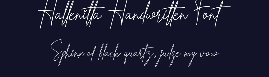 Hallenitta Handwritten Font by creativeletter — Script Handwritten Font — thumbnail 2