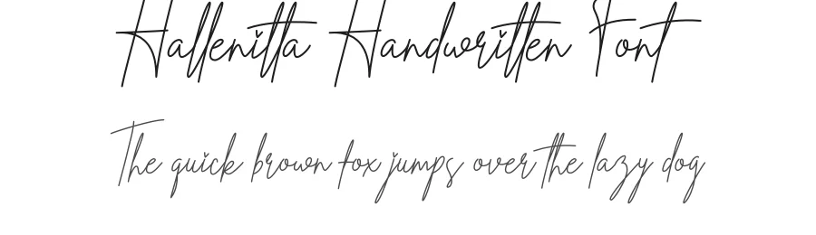 Hallenitta Handwritten Font by creativeletter — Script Handwritten Font